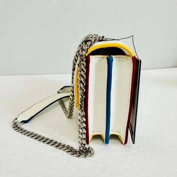 KARL LAGERFELD PARIS STUDDED EMBELLISHED RHINESTONE SMALL CROSSBODY BAG - Picture 9 of 14